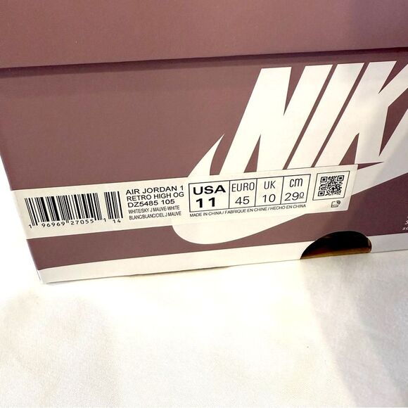 Nike Air Jordan 1 Retro High OG Mauve - Size 11M DZ5485-105 - Picture 2 of 8